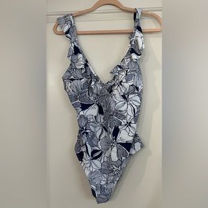 Stella Parker One Piece Plunge Bathing Suit